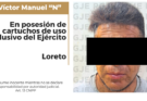 DETUVIERON A UN SUJETO CON CARTUCHOS